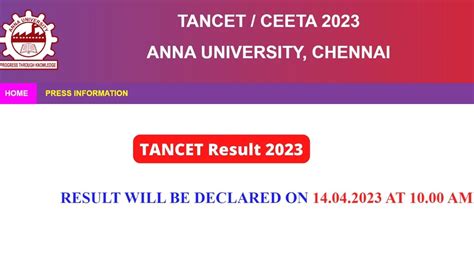 anna university tancet result